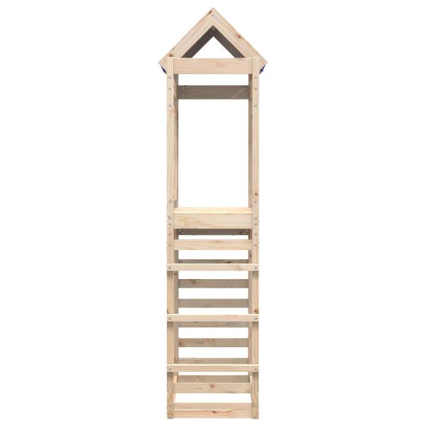 Spielturm Braun 85 x 52,5 x 239 cm Massives Kiefernholz
