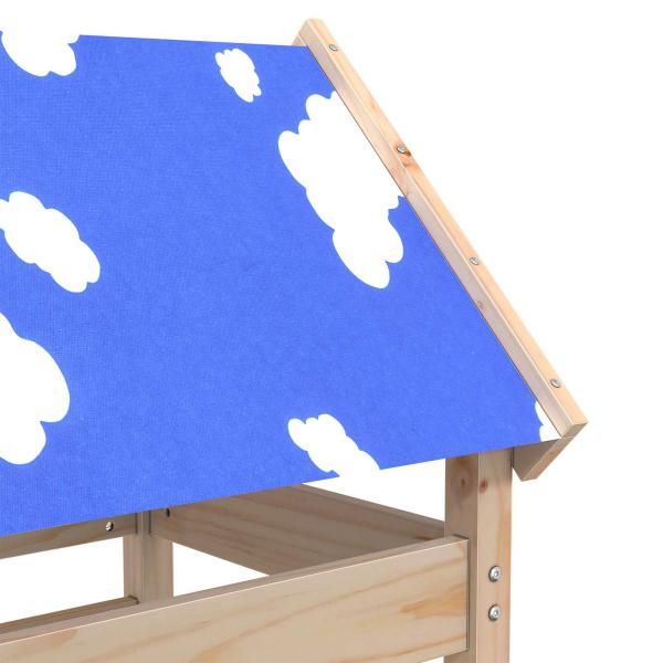 Spielturm Braun 85 x 52,5 x 239 cm Massives Kiefernholz