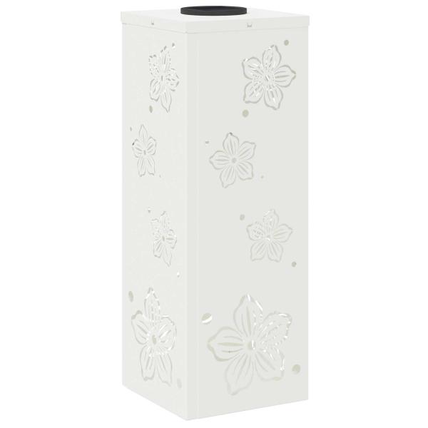 Solar LED Weg Licht 2 pcs Weiß Kalt gewalzter Stahl