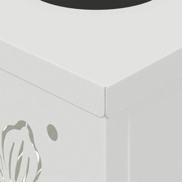 Solar LED Weg Licht 2 pcs Weiß Kalt gewalzter Stahl