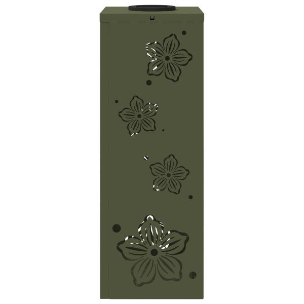 Solar LED Weg Licht 2 pcs Olive Grün Kalt gewalzter Stahl