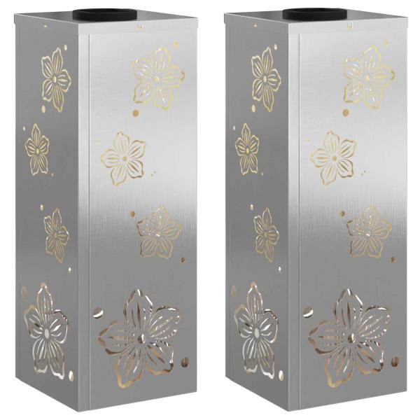 Solar LED Weg Licht 2 pcs Edelstahl Edelstahl