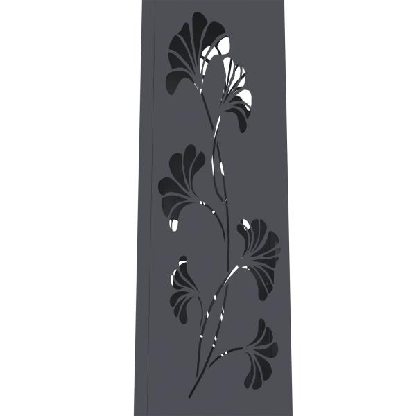 Solar LED Weg Licht 2 pcs Anthrazit Kalt gewalzter Stahl