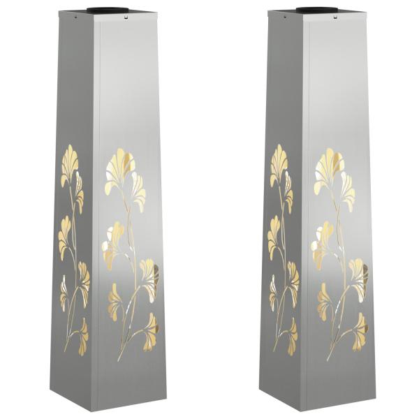 Solar LED Weg Licht 2 pcs Galvanisiert Galvanisiert