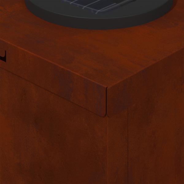 Solar LED Weg Licht 2 pcs Cortenstahl Cortenstahl