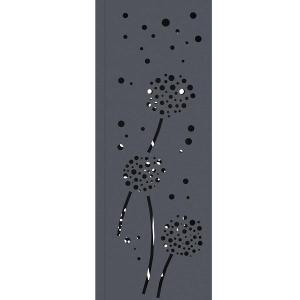 Solar LED Weg Licht 2 pcs Anthrazit Kalt gewalzter Stahl