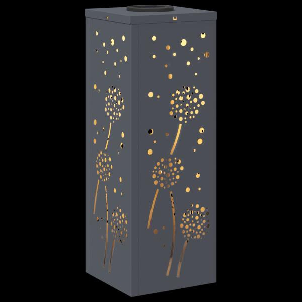 Solar LED Weg Licht 2 pcs Anthrazit Kalt gewalzter Stahl