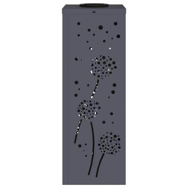 Solar LED Weg Licht 2 pcs Anthrazit Kalt gewalzter Stahl