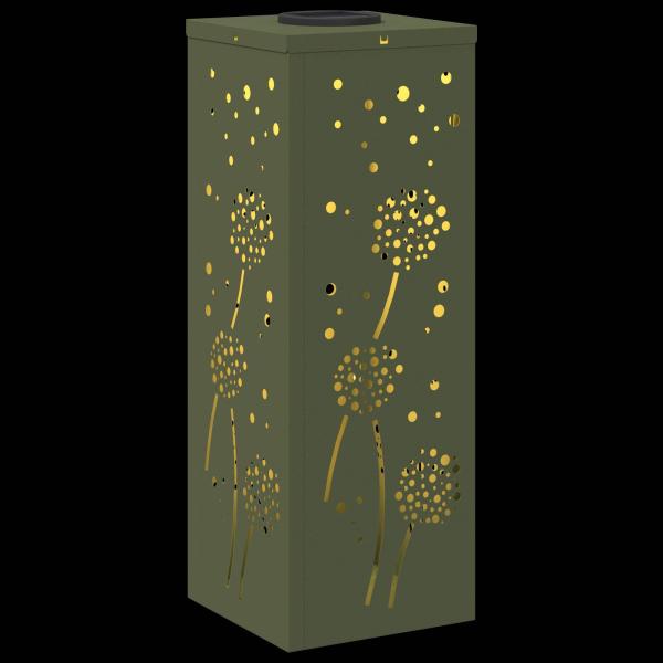 Solar LED Weg Licht 2 pcs Olive Grün Kalt gewalzter Stahl