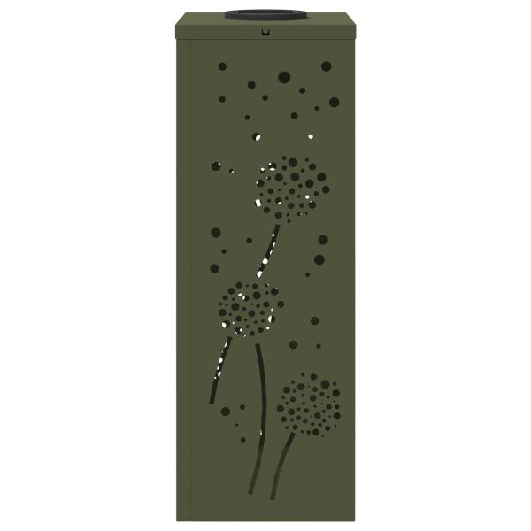 Solar LED Weg Licht 2 pcs Olive Grün Kalt gewalzter Stahl