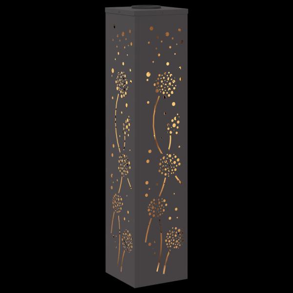 Solar LED Weg Licht 2 pcs Schwarz Kalt gewalzter Stahl