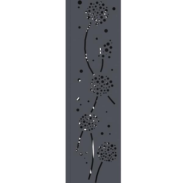 Solar LED Weg Licht 2 pcs Anthrazit Kalt gewalzter Stahl