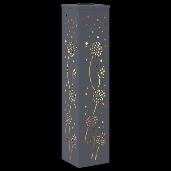 Solar LED Weg Licht 2 pcs Anthrazit Kalt gewalzter Stahl