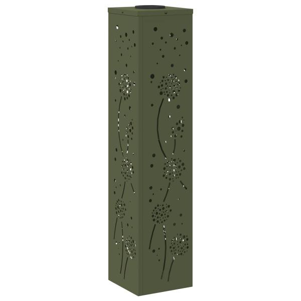 Solar LED Weg Licht 2 pcs Olive Grün Kalt gewalzter Stahl