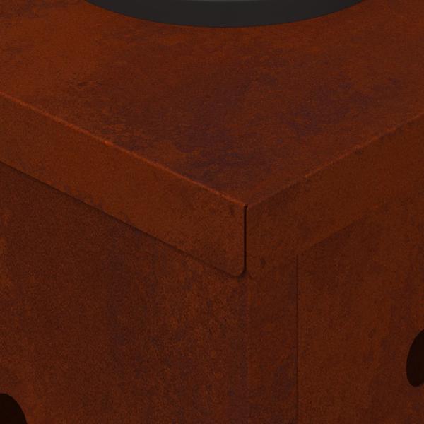 Solar LED Weg Licht 2 pcs Cortenstahl Cortenstahl