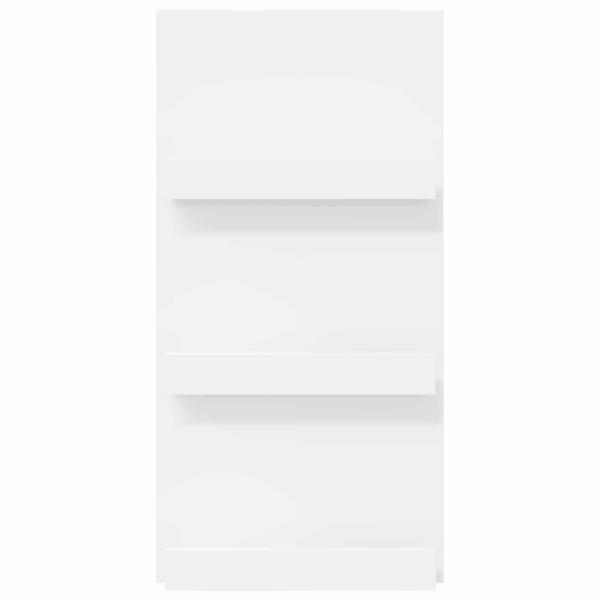 ARDEBO.de - Magazinregal mit Regal Weiß 51 x 11 x 102 cm Holzwerkstoff