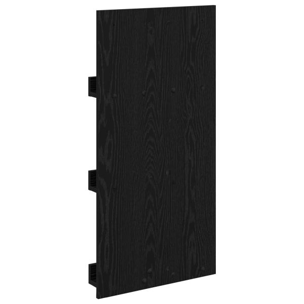 Magazinregal mit Regal Schwarz Eichen-Optik 51 x 11 x 102 cm