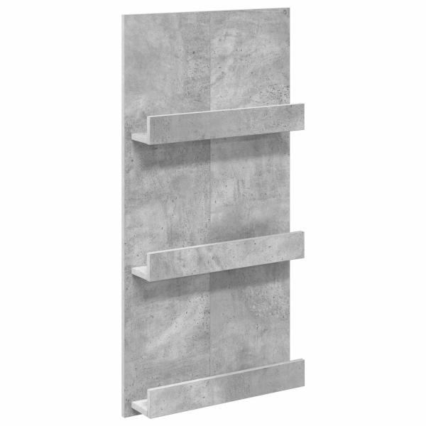 Magazinregal Beton Grau 51 x 11 x 102 cm Holzwerkstoff