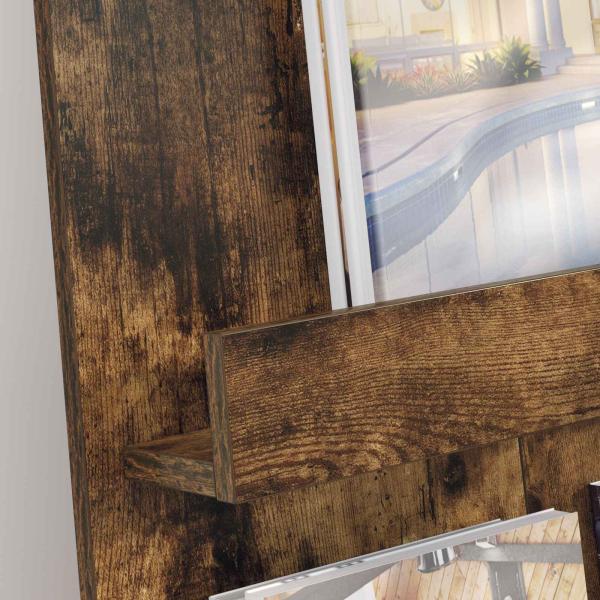 Magazinregal Geräucherte Eiche 51 x 11 x 102 cm Holzwerkstoff