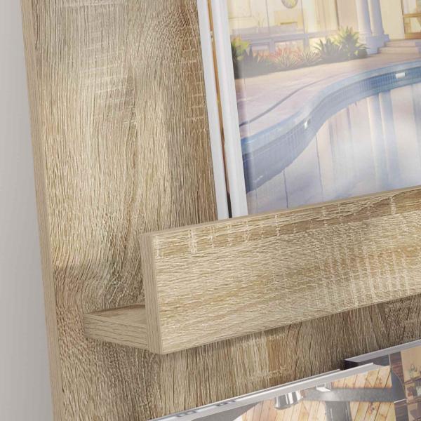 Magazinregal Sonoma-Eiche 51 x 11 x 102 cm Holzwerkstoff