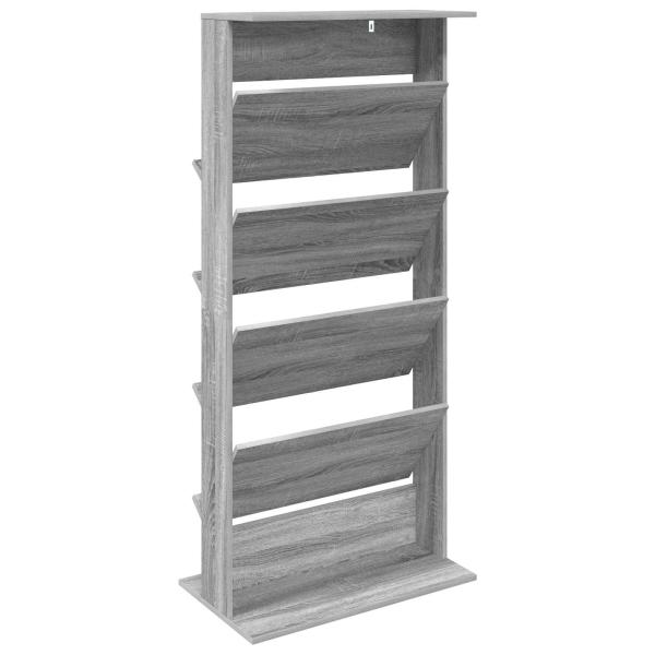 Magazinregal Graues Sonoma 70 x 41 x 156 cm Holzwerkstoff