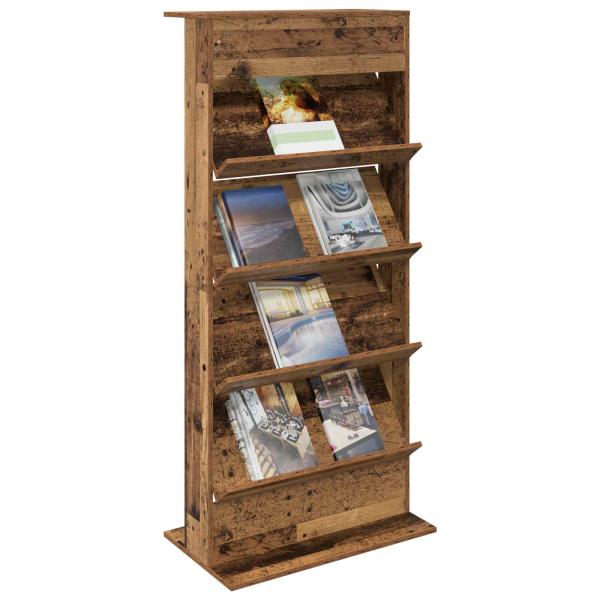 Magazinregal mit Regal Altholz 70 x 41 x 156 cm Holzwerkstoff