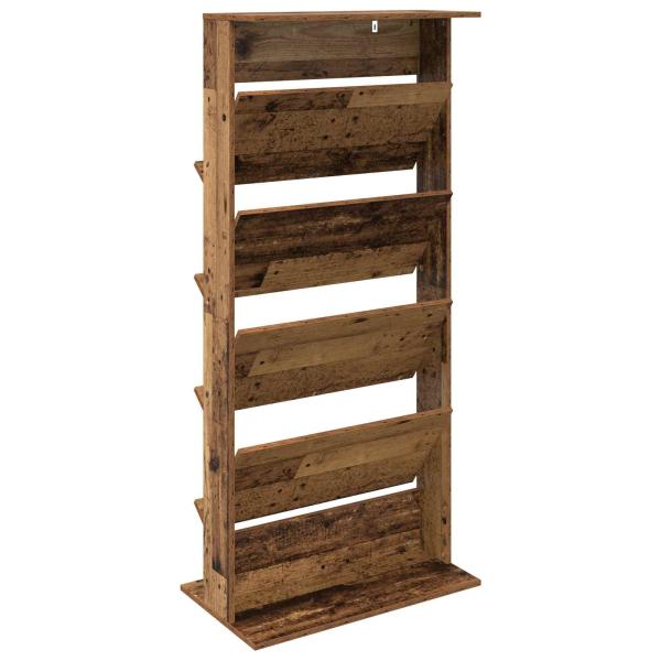 Magazinregal mit Regal Altholz 70 x 41 x 156 cm Holzwerkstoff