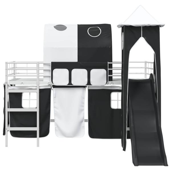 Weiß und Schwarz 90 x 201 cm