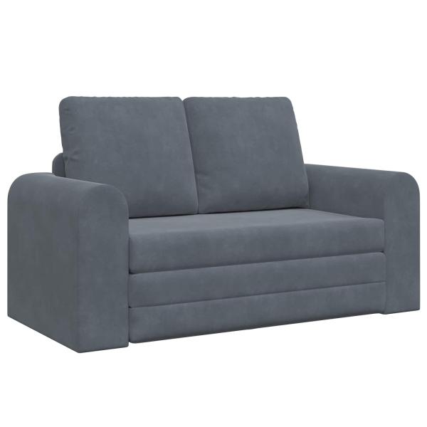 Klappsofa Bett Dunkelgrau 148 x 71 x 83 cm Samt