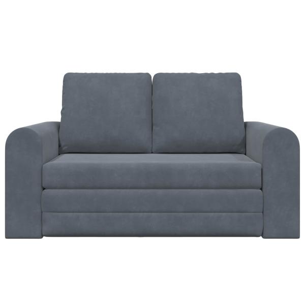 Klappsofa Bett Dunkelgrau 148 x 71 x 83 cm Samt