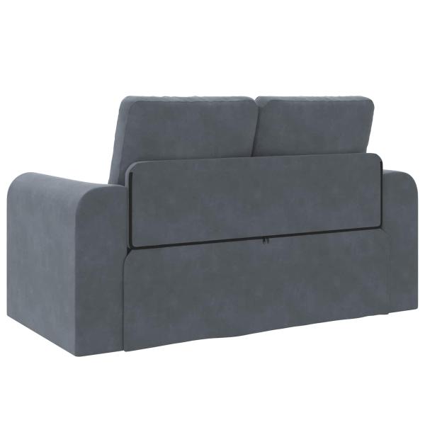 Klappsofa Bett Dunkelgrau 148 x 71 x 83 cm Samt