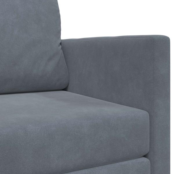 Klappsofa Bett Dunkelgrau 124 x 71 x 78 cm Samt