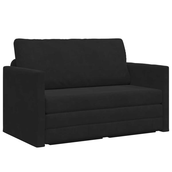 Klappsofa Bett Schwarz 124 x 71 x 78 cm Samt