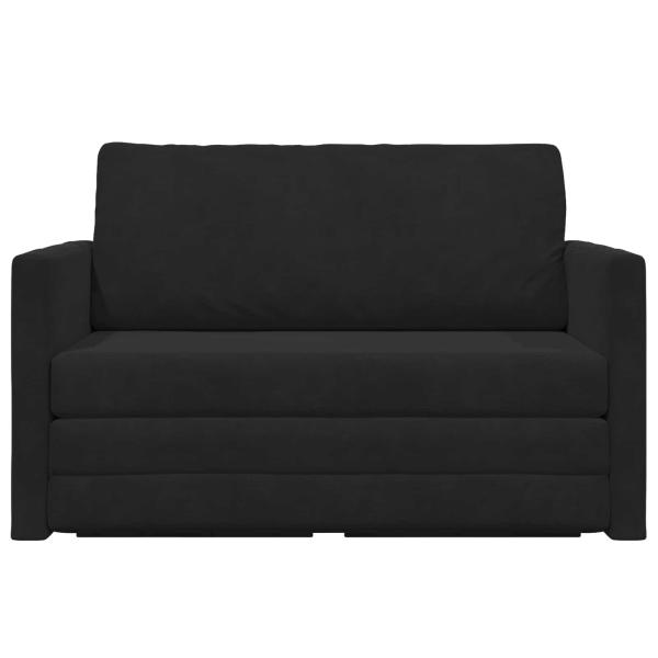 Klappsofa Bett Schwarz 124 x 71 x 78 cm Samt