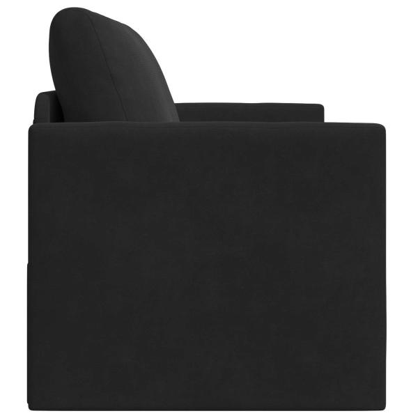 Klappsofa Bett Schwarz 124 x 71 x 78 cm Samt