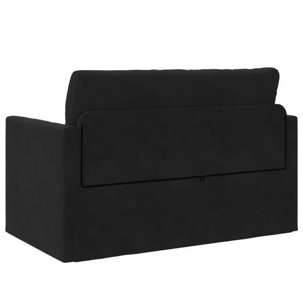 Klappsofa Bett Schwarz 124 x 71 x 78 cm Samt