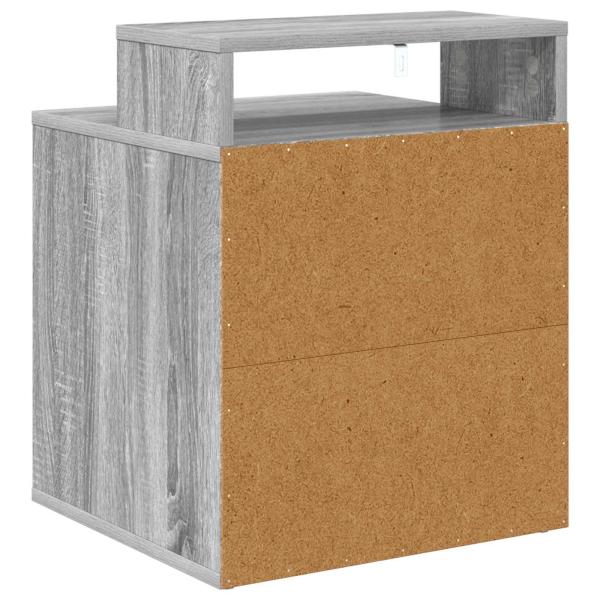 ARDEBO.de - Katzenhaus Graues Sonoma 42,5 x 40 x 52,5 cm Holzwerkstoff