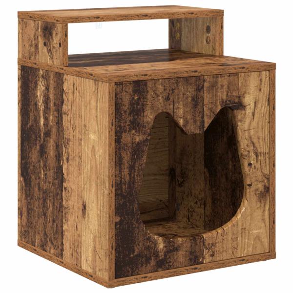 Katzenhaus Altholz 42,5 x 40 x 52,5 cm Holzwerkstoff
