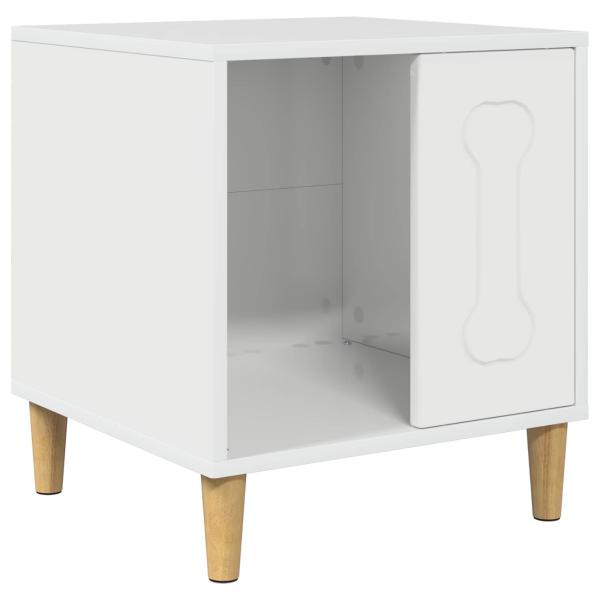 Hundehütte Glänzend Weiß 44 x 42 x 49 cm Holzwerkstoff