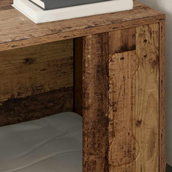 Hundehütte Altholz 44 x 42 x 49 cm Holzwerkstoff