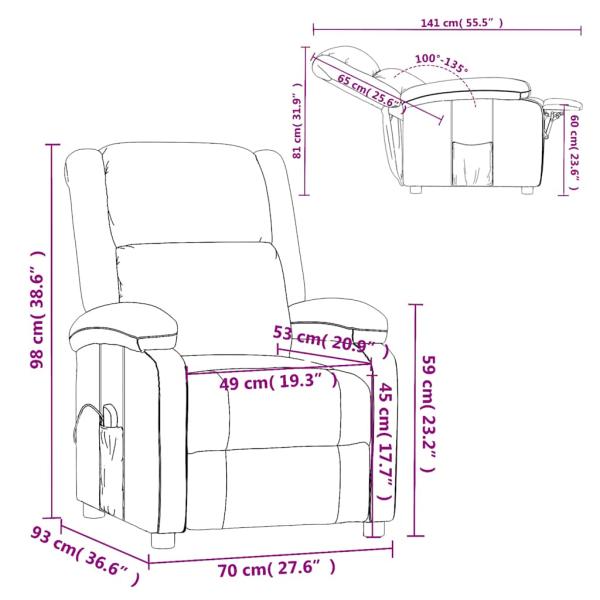 Massagesessel Schwarz Kunstleder