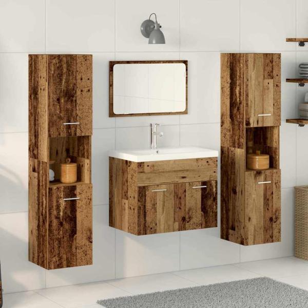 Aufbewahrungsset Wandmontiert 4 pcs Holzwerkstoff