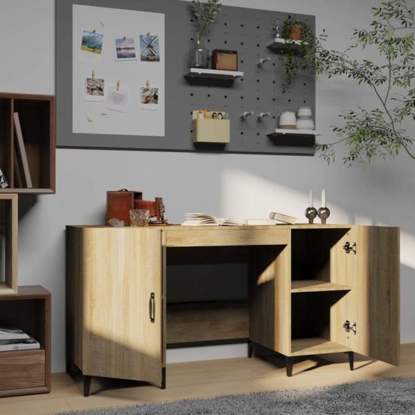 Schreibtisch Sonoma-Eiche 140x50x75 cm Holzwerkstoff
