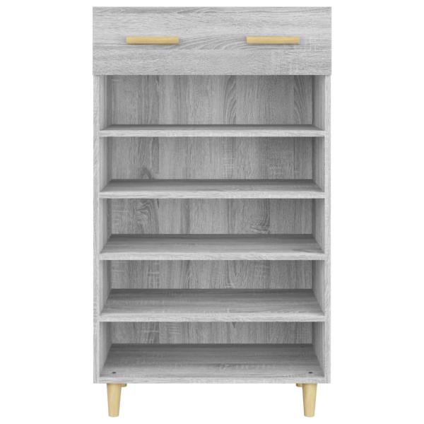Schuhschrank Grau Sonoma 60x35x105 cm Holzwerkstoff