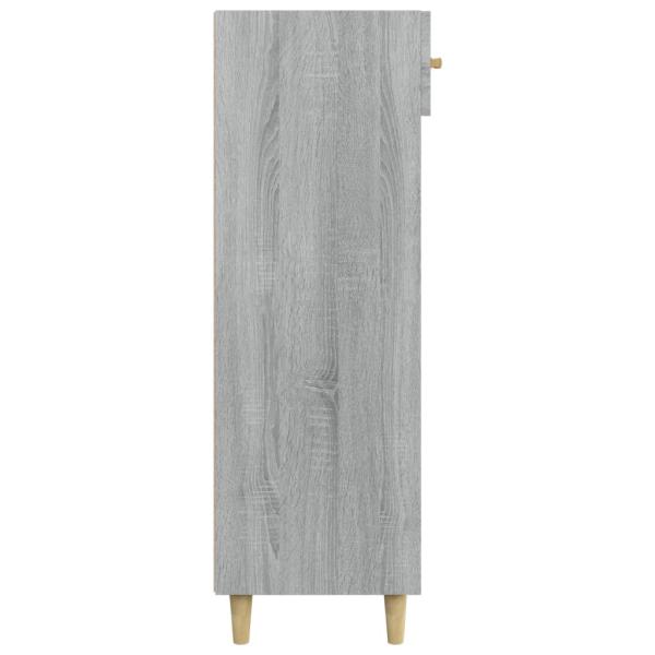 Schuhschrank Grau Sonoma 60x35x105 cm Holzwerkstoff