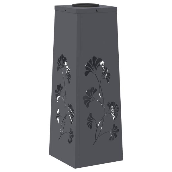 Solar LED Weg Licht 2 pcs Anthrazit Kalt gewalzter Stahl