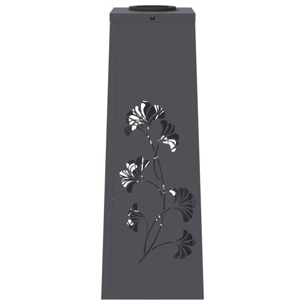 Solar LED Weg Licht 2 pcs Anthrazit Kalt gewalzter Stahl