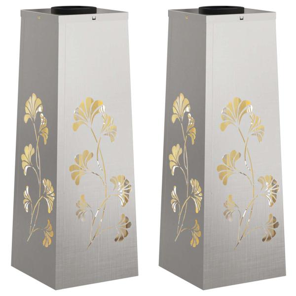 Solar LED Weg Licht 2 pcs Edelstahl Edelstahl