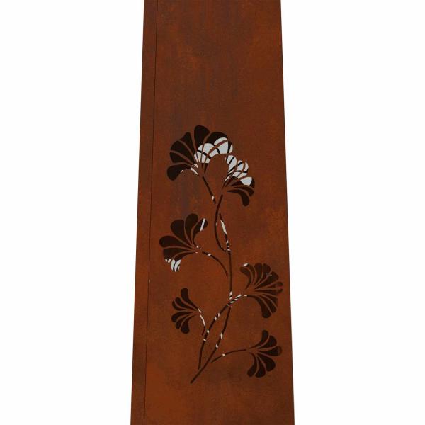 ARDEBO.de - Solar LED Weg Licht 2 pcs Cortenstahl Cortenstahl