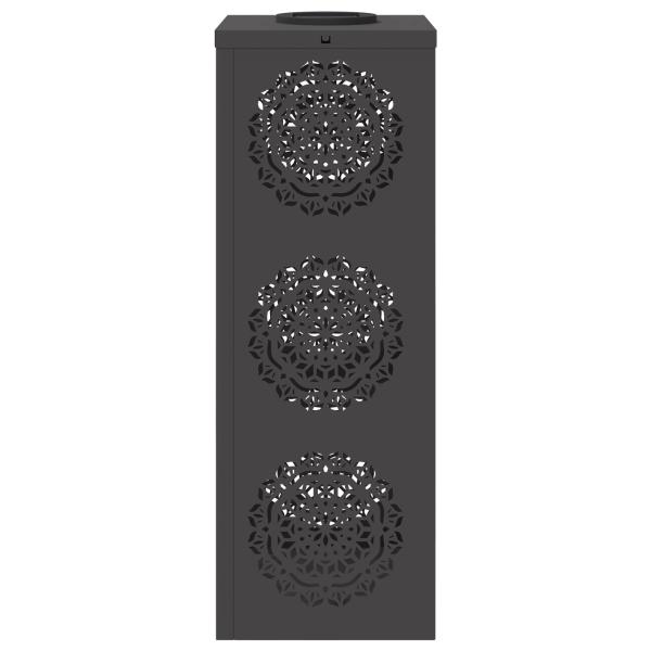 Solar LED Weg Licht 2 pcs Schwarz Kalt gewalzter Stahl